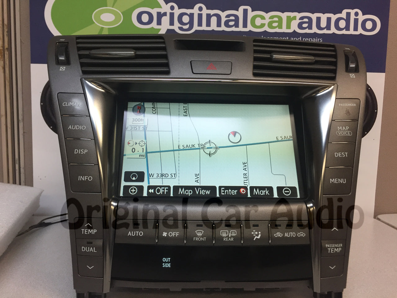Refurbished 2007 - 2010 Lexus LS460 LS600HL Multi-Display Navigation GPS HDD Touch Screen w/Climate Control