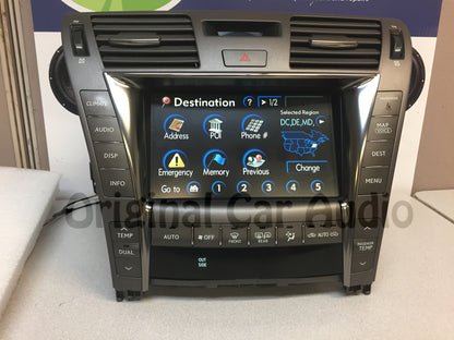 Refurbished 07-10 Lexus LS460 LS600HL Multi-Display Navigation GPS Touch Screen w/Climate control HDD