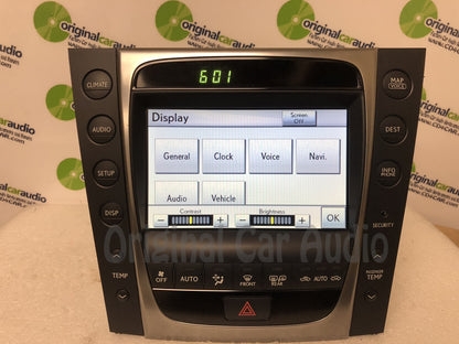 Refurbished 2010 - 2011 Lexus GS350 GS430 OEM Touch Screen Navigation Display Receiver