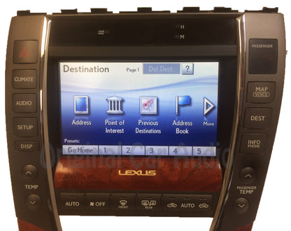 2010 - 2012 Lexus ES350 OEM HDD Touch Screen Navigation Multi Media Display Receiver