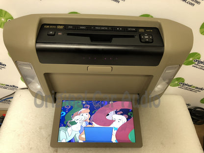 2007 - 2014 Toyota Tundra Sequoia OEM Overhead Rear RSE DVD Player Display Monitor WITH BEZEL
