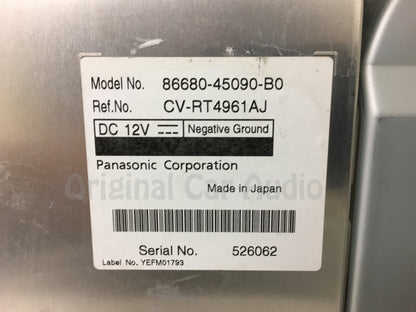 2011-2014 Toyota Sienna DVD Rear Wide Screen Monitor Display 86680-45090-B0