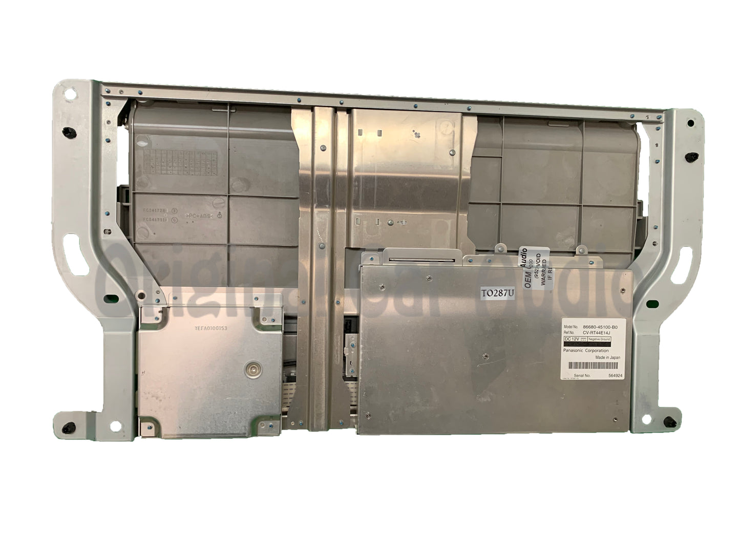 2015 - 2017 Toyota Sienna OEM Roof Mounted Entertainment DVD Display Screen Grey w/o Bezel