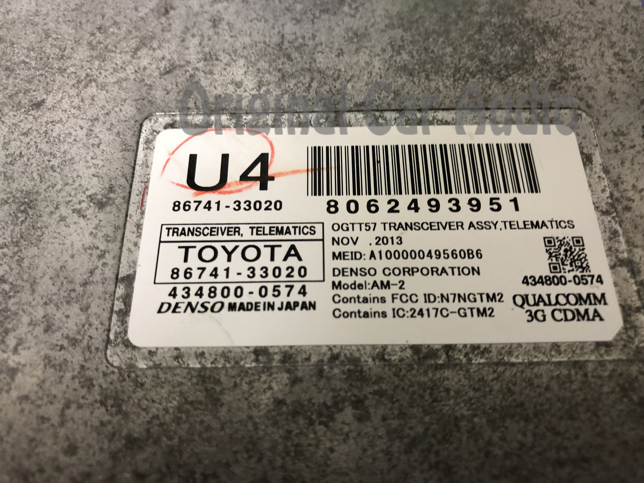 2010 - 2015 Toyota Lexus OEM Telematics Wireless Transceiver Receiver Module