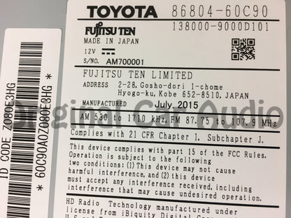 Refurbished 2014 - 2018  Lexus GX460 OEM Mark Levinson Gracenote Navigation HD SAT Radio AM FM Stereo Receiver 100513