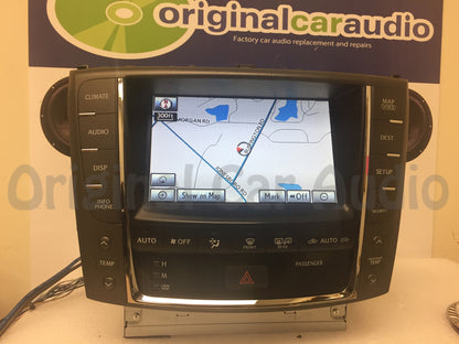 Refurbished 2010 - 2012 Lexus IS250 IS350 OEM Navigation Radio Climate Control Display Screen