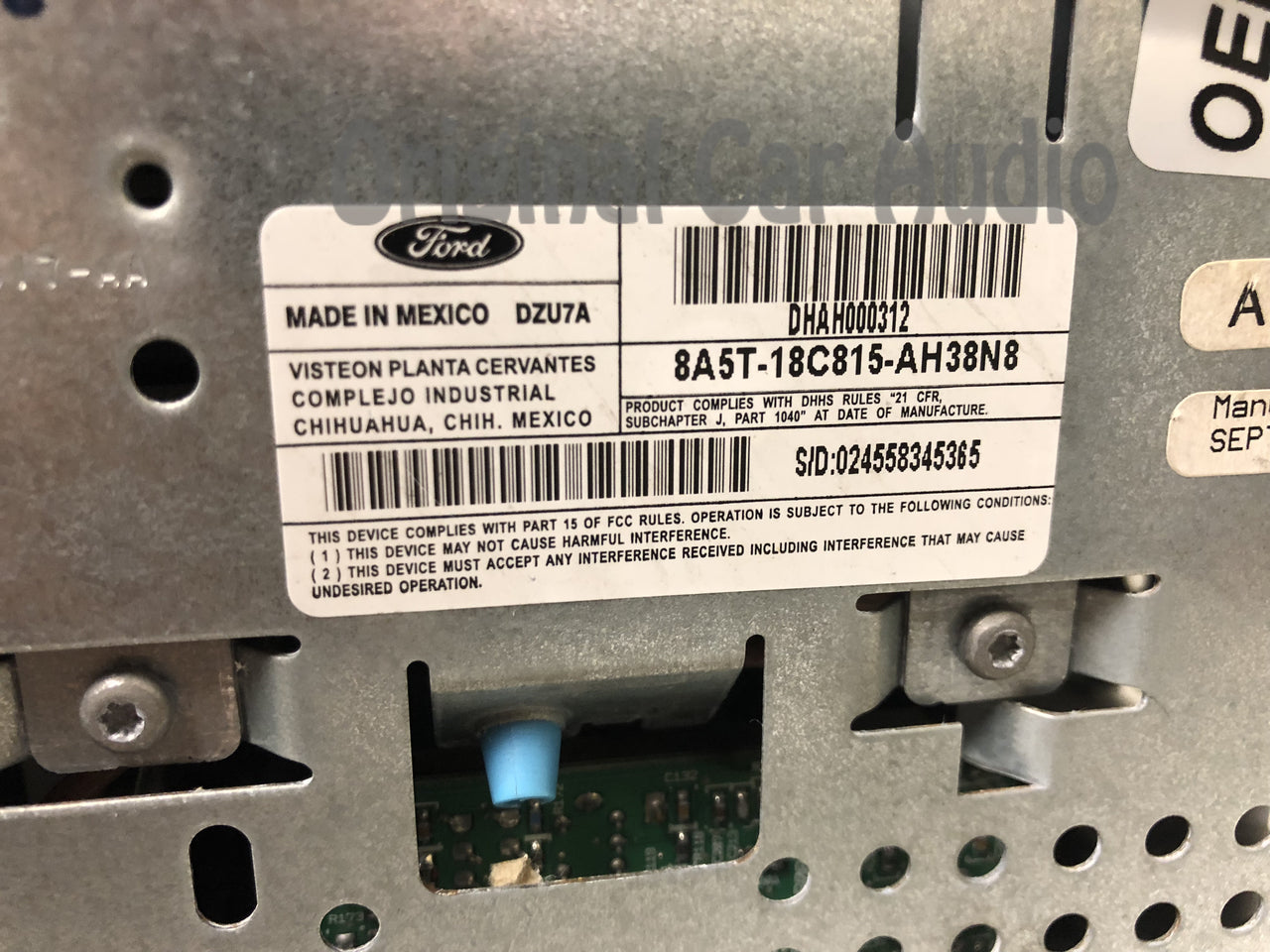 2008 - 2010 Lincoln MKS OEM 6 CD AM FM MP3 SAT Radio Receiver