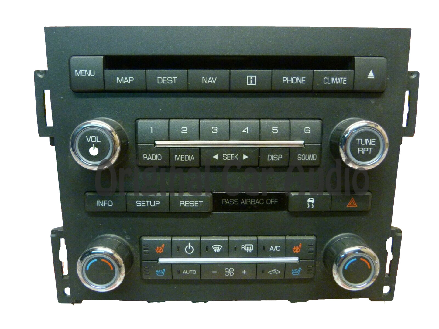 2008 - 2009 Lincoln MKS OEM Navigation Radio CD Climate Control Panel Assembly