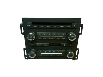 2008 - 2009 Lincoln MKS OEM Navigation Radio CD Climate Control Panel Assembly