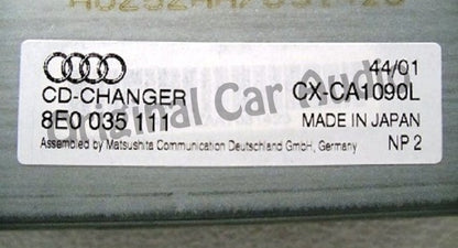 NEW Audi A4 S4 Avant Quattro Cabrio 6 CD Changer Radio 8E0035111 8E0 035 111 2002 2003 2004 2005 2006 2007 2008