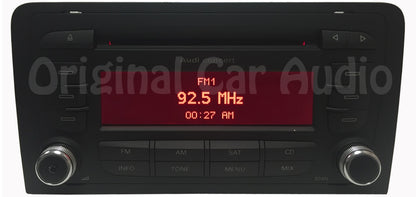 Audi Concert 2 radio receiver CD player sat AM FM stereo OEM