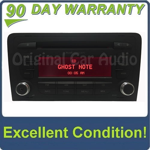 Audi Concert 2 radio receiver CD player sat AM FM stereo OEM