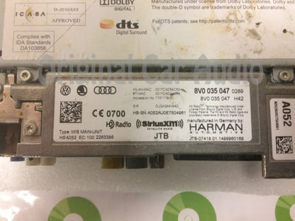 2015 - 2016 Audi A3 S3 OEM Mulimedia MMI Navigation CD SD Receiver Module
