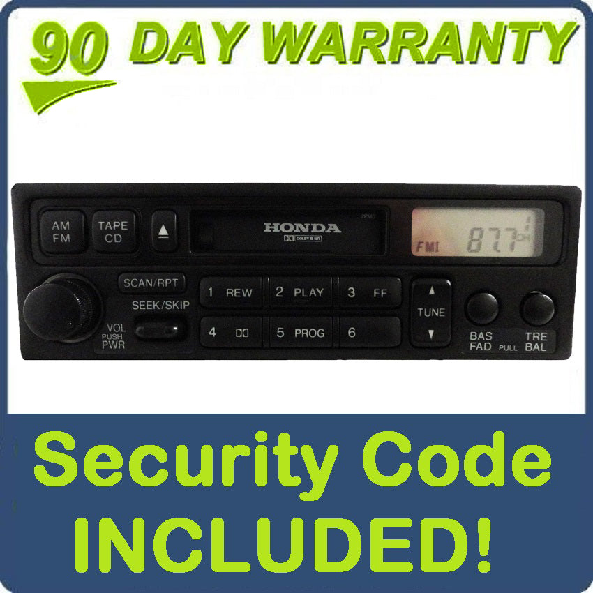 1998 1999 2000 2001 2002 Honda Accord Radio and Tape Player