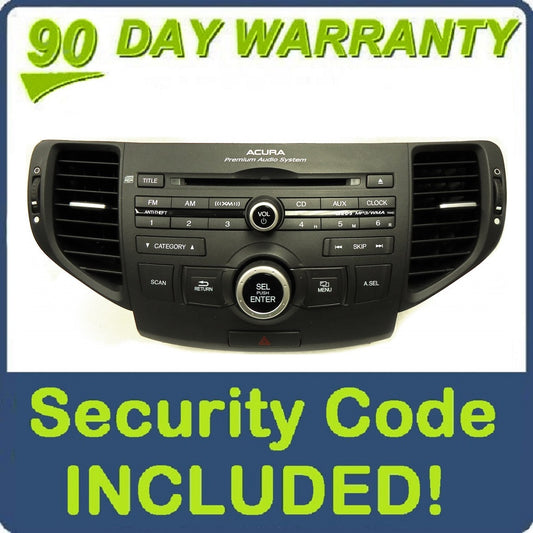 Acura Bluetooth Radio CD Player XM MP3 Premium Audio 1XA3
