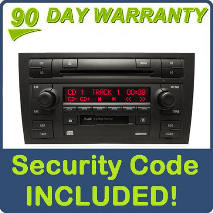 2002 - 2008 AUDI A4 Symphony II OEM AM FM Radio Stereo 6 Disc Changer CD Tape Player