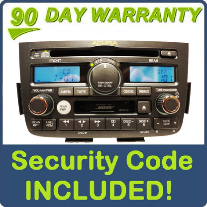 Acura MDX BOSE Navigation Radio Tape CD Player 1XF2 1XF0