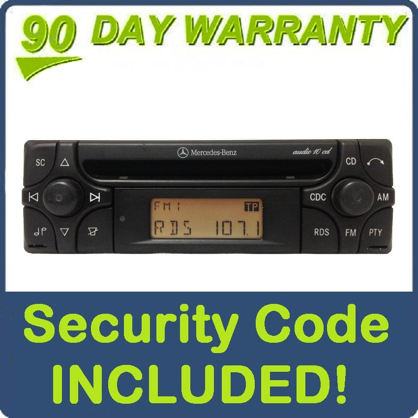 1999 2000 2001 2002 2003 MERCEDES BENZ (E and C Class) E320 E420 E500 C220, C230, C280, CLK320, SLK230 MF2910 Radio and CD Player