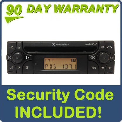 1999 2000 2001 2002 2003 MERCEDES BENZ (E and C Class) E320 E420 E500 C220, C230, C280, CLK320, SLK230 MF2910 Radio and CD Player