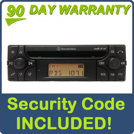 1999 2000 2001 2002 2003 MERCEDES BENZ (E and C Class) E320 E420 E500 C220, C230, C280, CLK320, SLK230 MF2910 Radio and CD Player