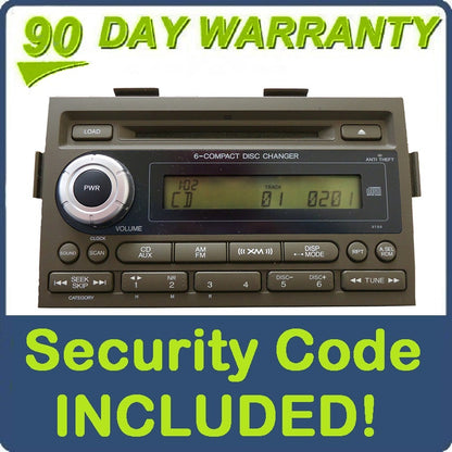 2006 2007 2008 Honda Ridgeline XM Radio and 6 Disc CD Changer GREY