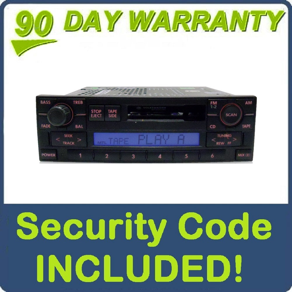 98 99 00 01 02 VW Volkswagen Jetta Golf Passat Syncro Eurovan Cabrio  NON-MONSOON Radio and Cassette Player 1J0035180AX 1998 1999 2000 2001 2002