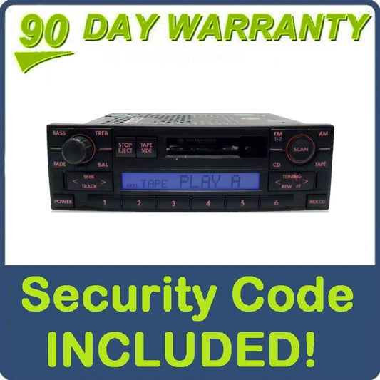 98 99 00 01 02 VW Volkswagen Jetta Golf Passat Syncro Eurovan Cabrio  NON-MONSOON Radio and Cassette Player 1J0035180AX 1998 1999 2000 2001 2002