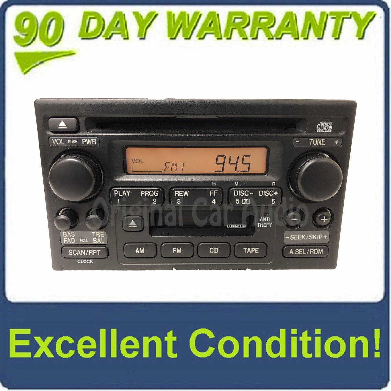 1998 - 2004 Honda CRV Accord Radio Tape Auxiliary Input Cassette