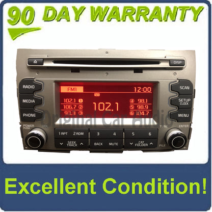 2014 - 2016 Kia Sportage OEM AM FM CD Bluetooth Sat Radio Media Receiver GRAY
