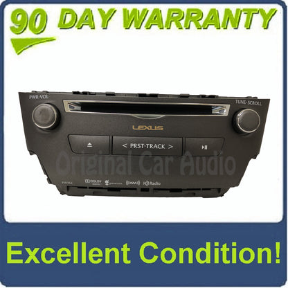 2012 - 2013 Lexus IS250 IS350 OEM Gracenote Single CD AM FM XM HD Radio Receiver