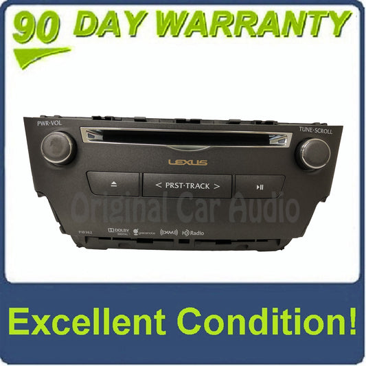 2012 - 2013 Lexus IS250 IS350 OEM Gracenote Single CD AM FM XM HD Radio Receiver