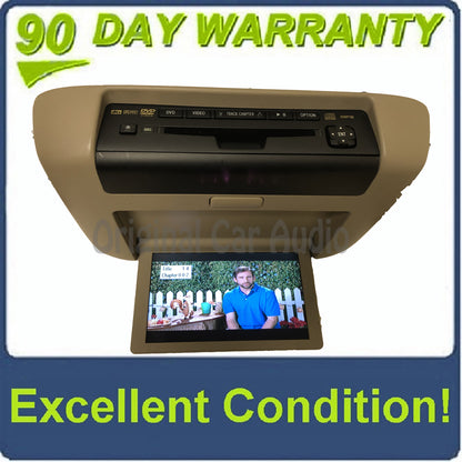 2008 - 2013 Toyota Highlander OEM Overhead Roof DVD Player Display Screen Entertainment Monitor