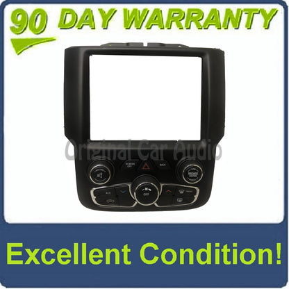 2013 - 2017 Ram Truck 1500 2500 3500 OEM 8.4 Uconnect Single Climate Zone Control Panel Bezel ONLY