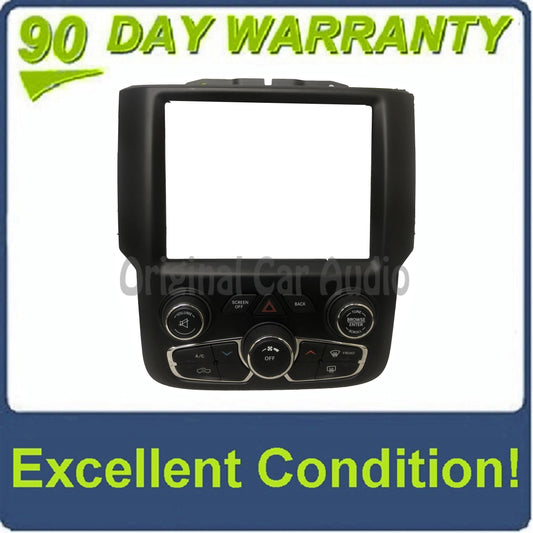 2013 - 2017 Ram Truck 1500 2500 3500 OEM 8.4 Uconnect Single Climate Zone Control Panel Bezel ONLY