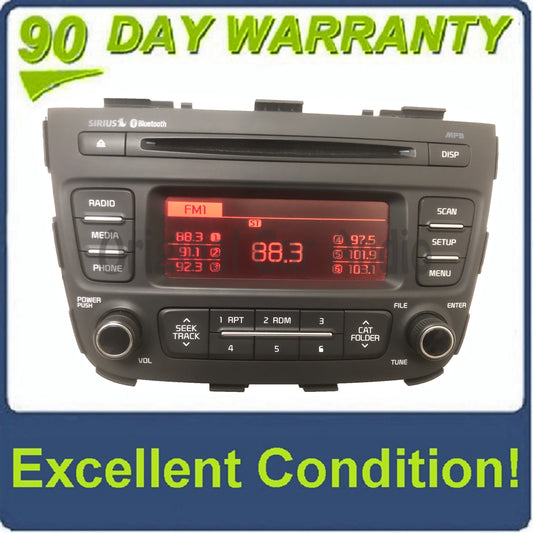 2013 - 2014 Kia Sorento OEM Single CD AM FM SAT Multi Media Radio Receiver