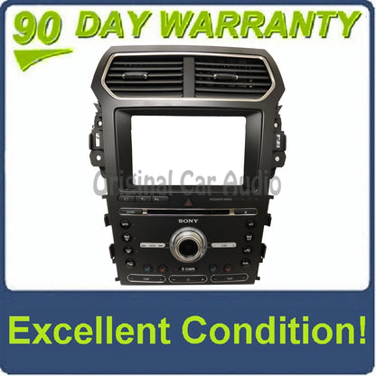 2016 - 2017 Ford Explorer OEM Sony Premium Sound Radio Climate Control Panel BEZEL ONLY