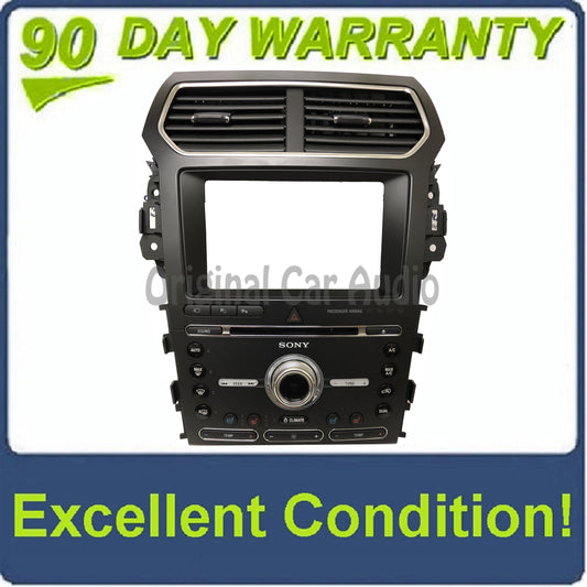 2016 - 2017 Ford Explorer OEM Sony Premium Sound Radio Climate Control Panel BEZEL ONLY