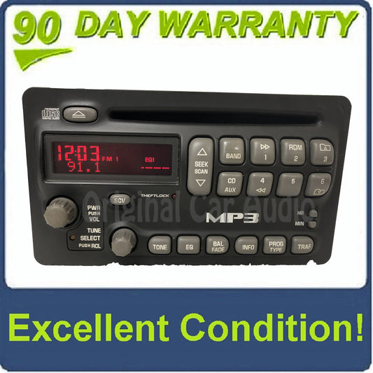 2002 - 2005  Pontiac Grand Am Sunfire OEM Single CD AM FM MP3 Radio Receiver