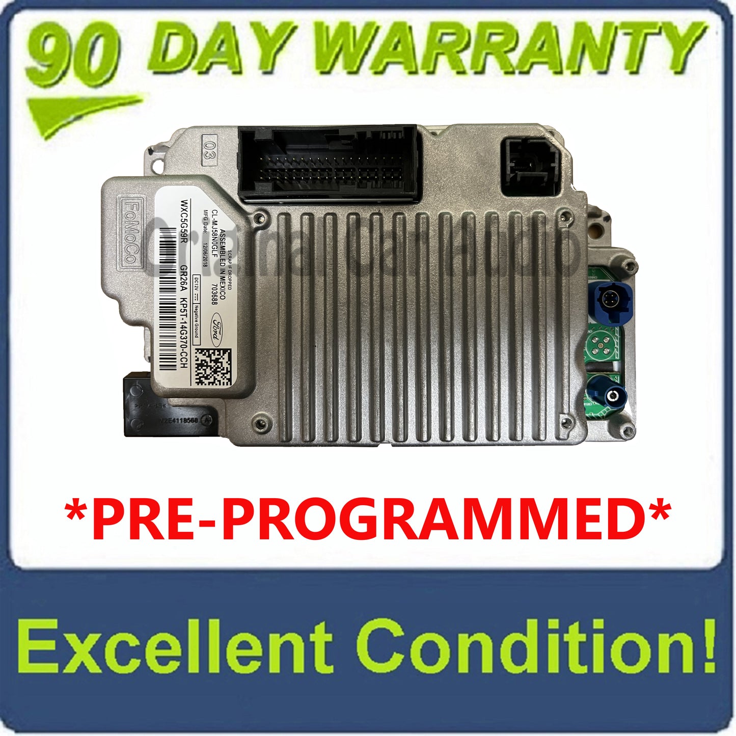 PRE-PROGRAMMED 2016 - 2021 Ford F150 Fusion OEM Navigation Sync 3 Gen 4 APIM Module Receiver