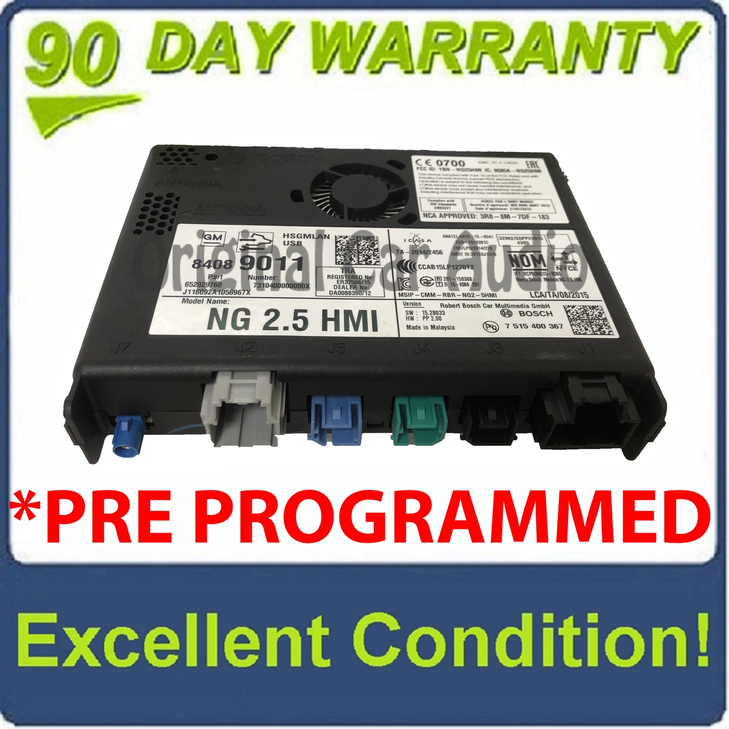 PRE-PROGRAMMED 2016 - 2020 Buick Chevrolet GMC Cadillac OEM Navigation Human Interface Module NG 2.5 HMI