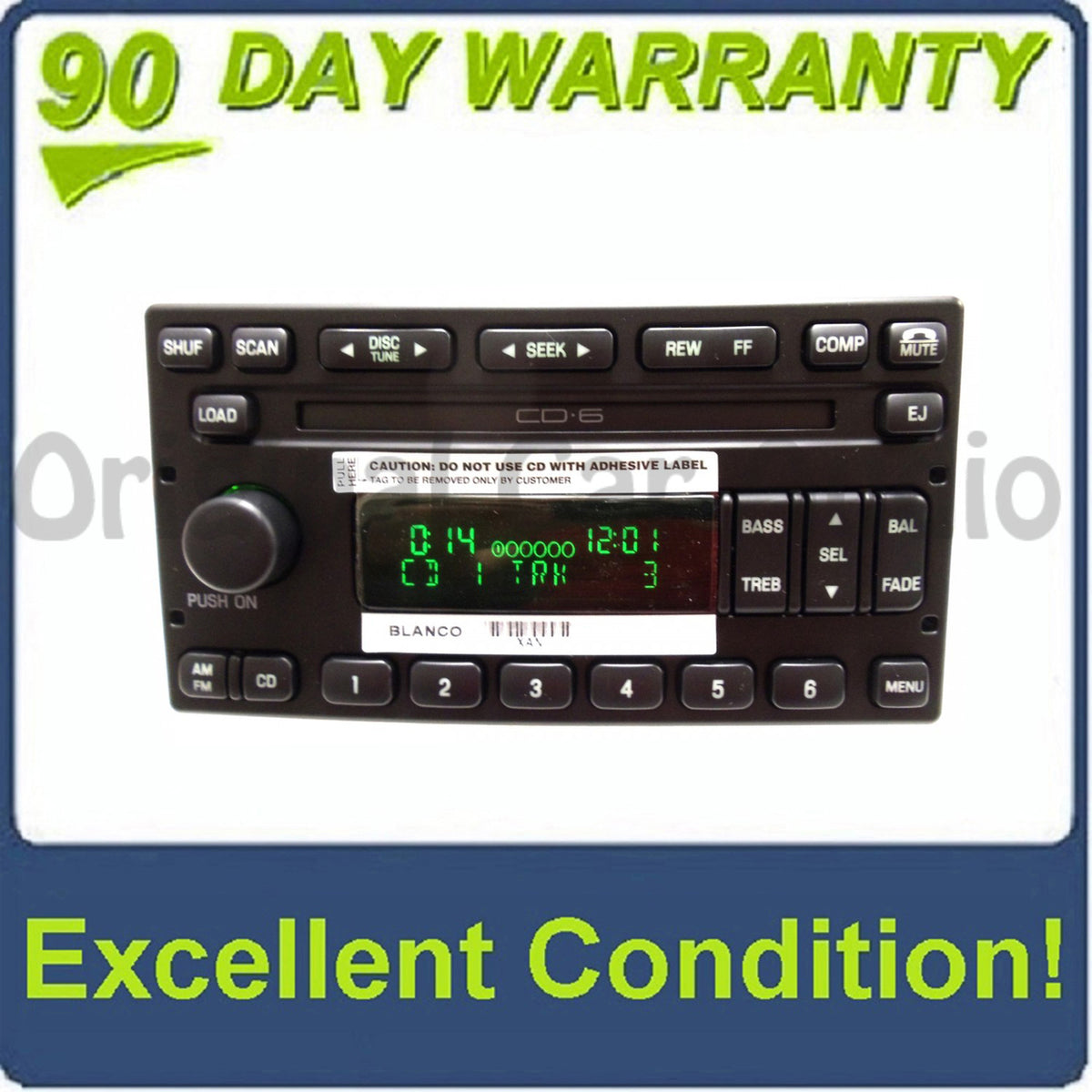 New 1998 - 2005 Mercury Lincoln Ford OEM AM FM Radio 6 CD Changer Stereo Receiver