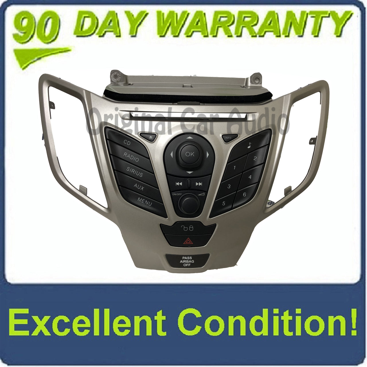 2011 - 2013 Ford Fiesta OEM Radio Control Panel BEZEL ONLY