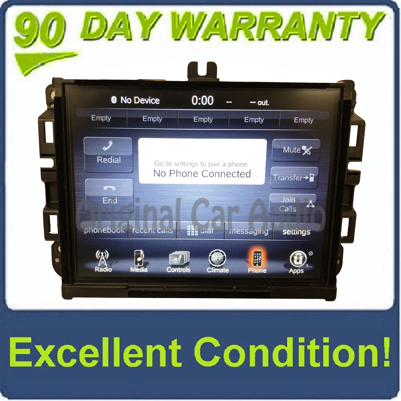 2013 - 2016 Jeep Grand Cherokee OEM VP3 CA Media Center LCD Screen Radio  Receiver