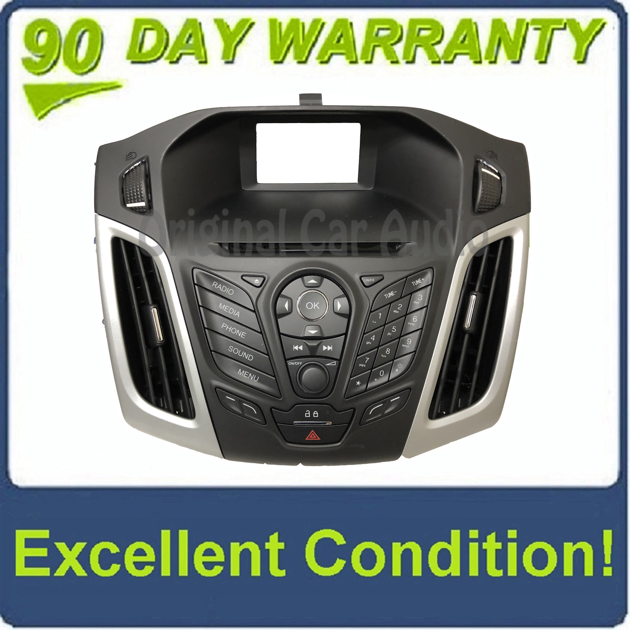 2012-2014 Ford Focus OEM Radio Control Panel FACEPLATE ONLY DM5T-18K811-LA