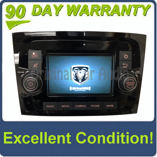 2015 - 2017 Ram ProMaster City OEM 636 VP2 NAFTA SDARS Touch Screen AM FM Bluetooth Radio Media Receiver