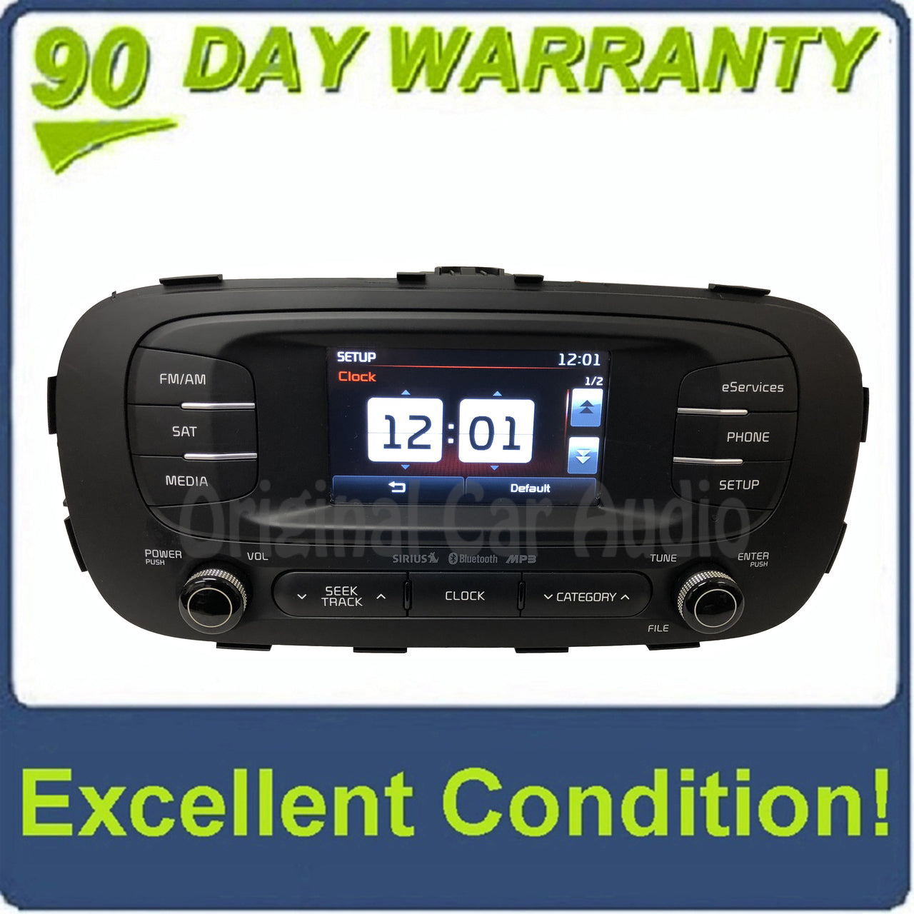 2014 - 2016 Kia Soul OEM UVO Touch Screen AM FM SAT Bluetooth Radio Receiver