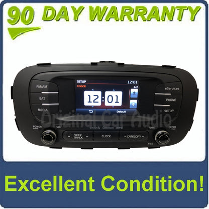 2014 - 2016 Kia Soul OEM UVO Touch Screen AM FM SAT Bluetooth Radio Receiver