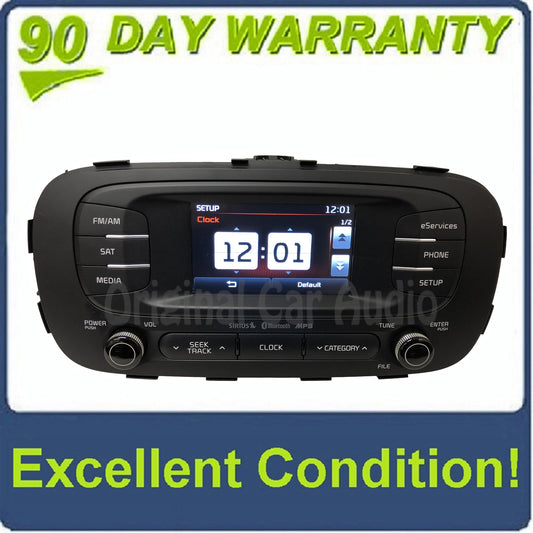 2014 - 2016 Kia Soul OEM UVO Touch Screen AM FM SAT Bluetooth Radio Receiver