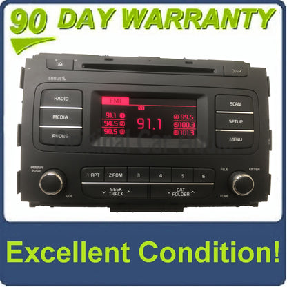2015 - 2017 Kia Sedona OEM AM FM SAT Multi Media Radio Receiver