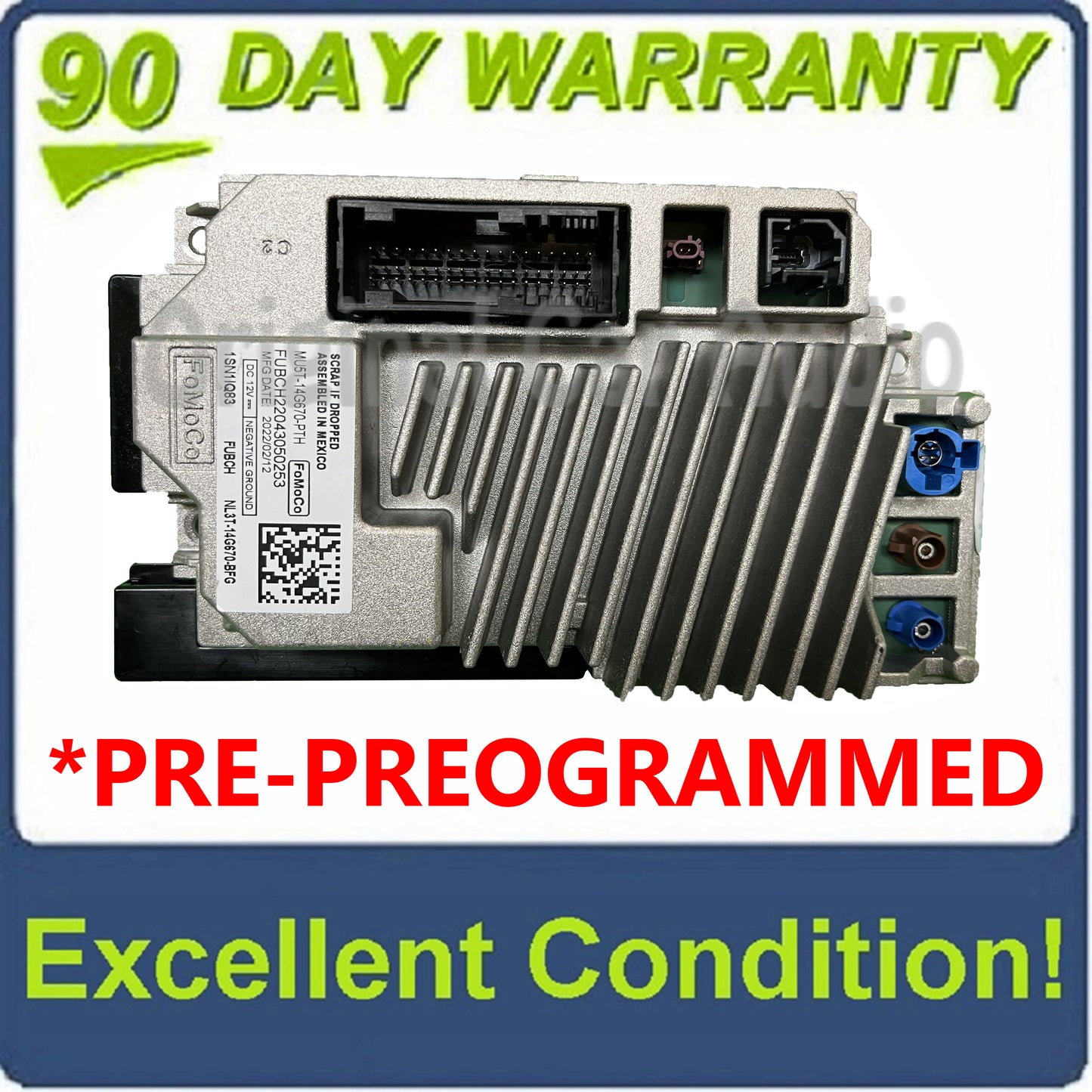 PRE-PROGRAMMED 21 - 23 Ford F150 Explorer OEM Sync 4 APIM Info Control Module for 12" Display ONLY W/ NAV